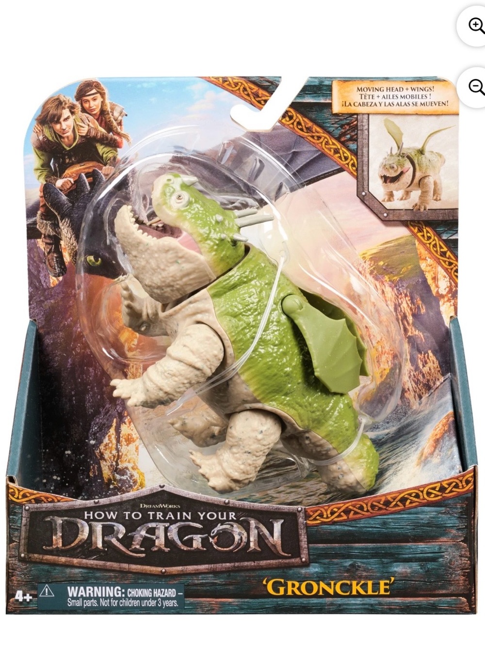DreamWorks How to Train Your Dragon Gronckle Figure - Green & Cream